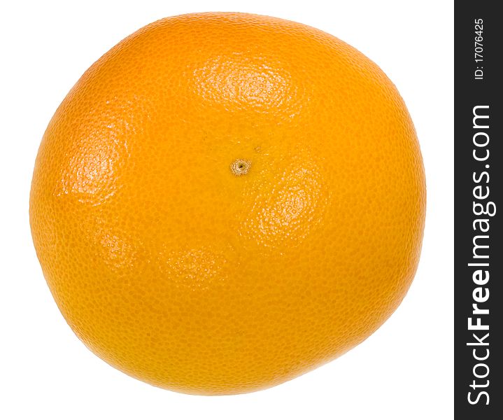 Orange grapefruit isolated on the white background
