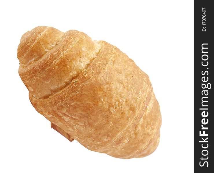 Croissant on a white background