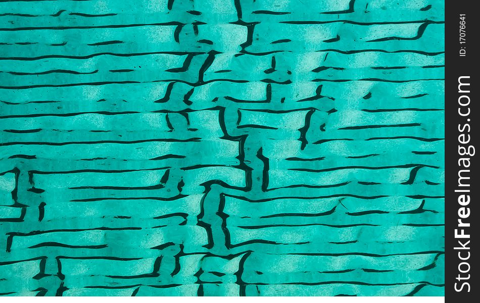 Stained glass aqua blue fluted texture background. Stained glass aqua blue fluted texture background