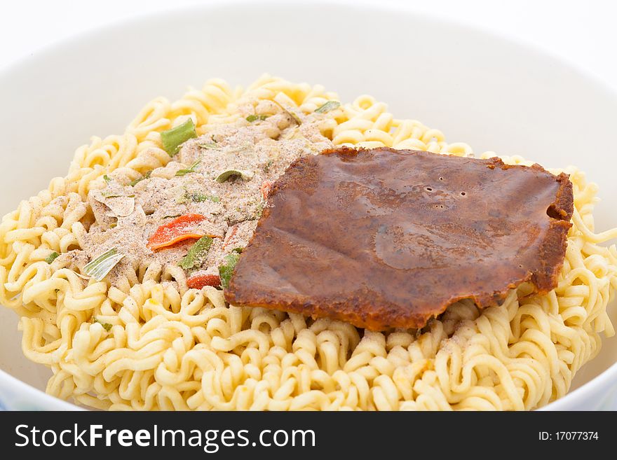 The preparation of rapid noodles by the boiling water