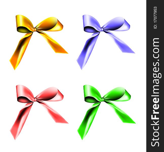 Colorful gift ribbons