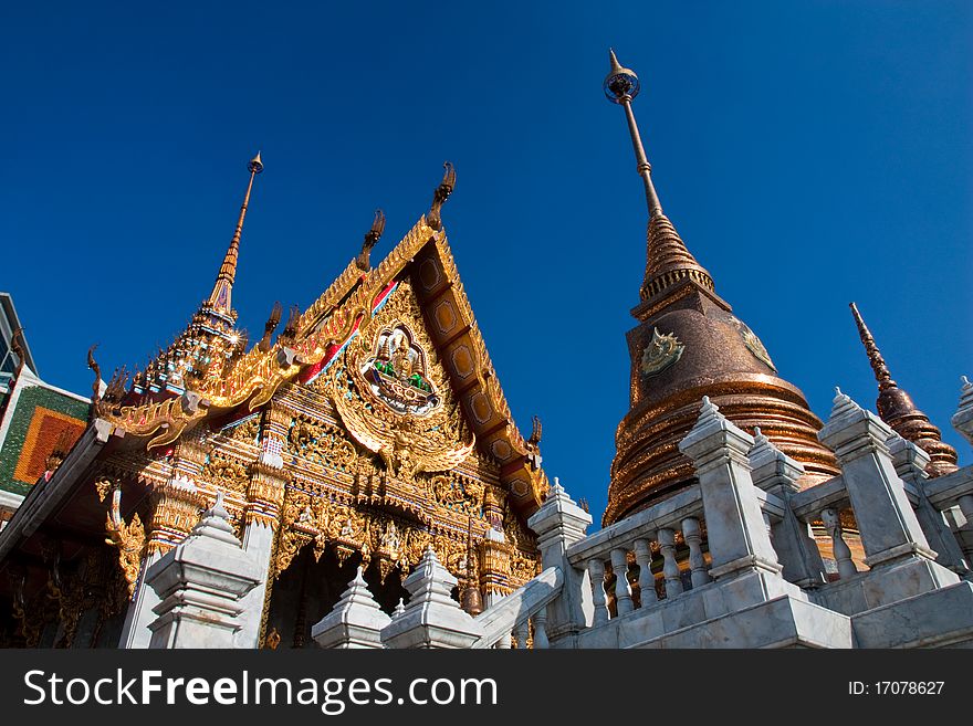 Buddha temple in Bangkok Thailand