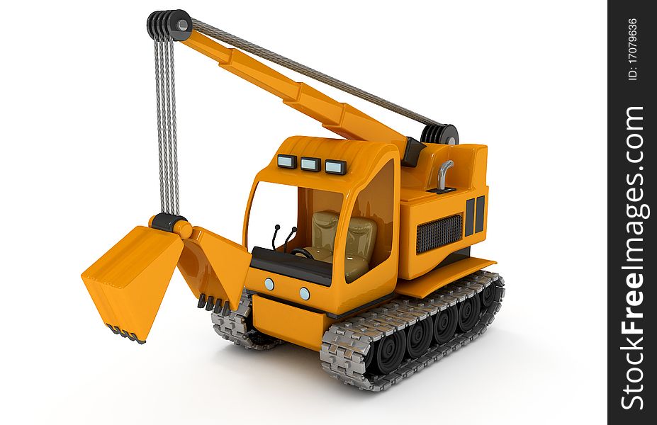 Dredge, Excavator, the car for earth digging