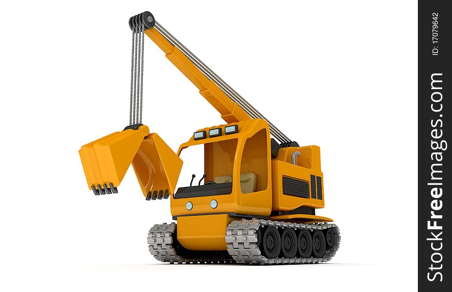 Dredge, Excavator, the car for earth digging