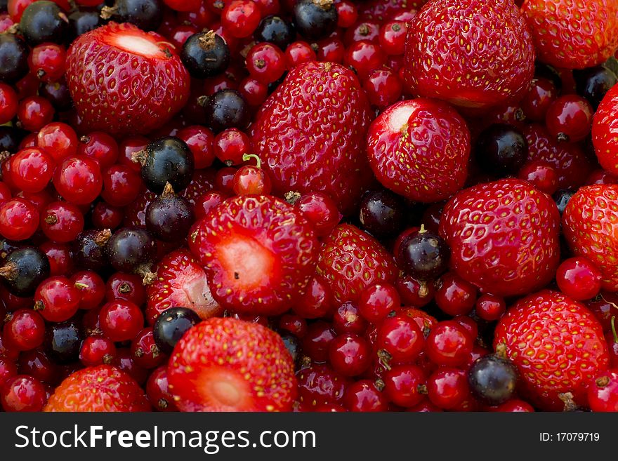 Fresh mixed berries, nice as a background image