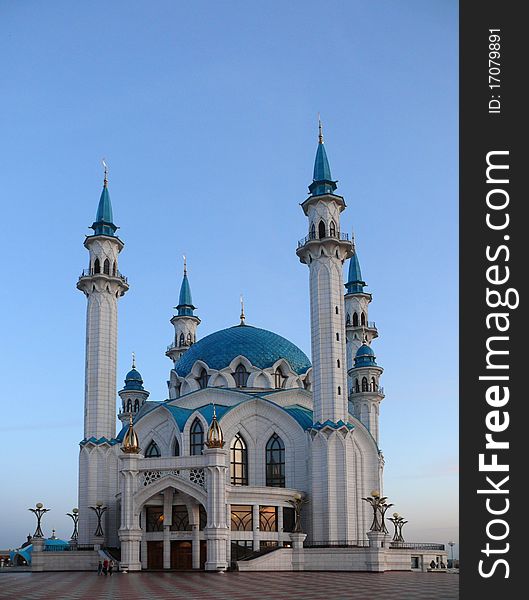 Mosque Kul Sharif In Kazan Kremlin