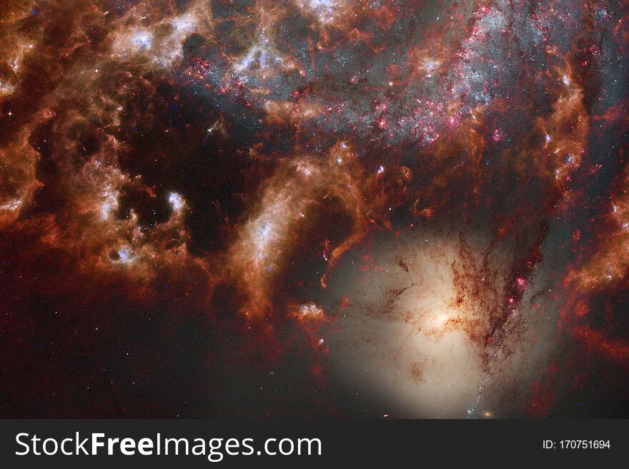 Cluster Of Stars In Deep Space. Elements Of This Image Furnished By NASA