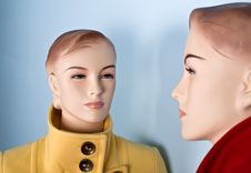 Two Female Mannequin Royalty Free Stock Photography Two Female Mannequin Royalty Free Stock Photography