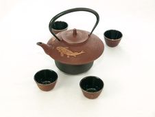 Cast Iron Teapots Stock Photos