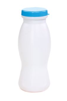 Plastic Bottle With Blue Lid Stock Photos
