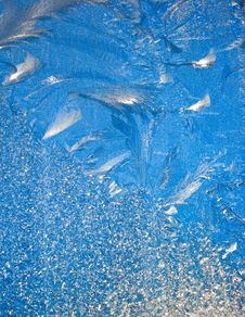 Abstract Window Frost Background Royalty Free Stock Photography