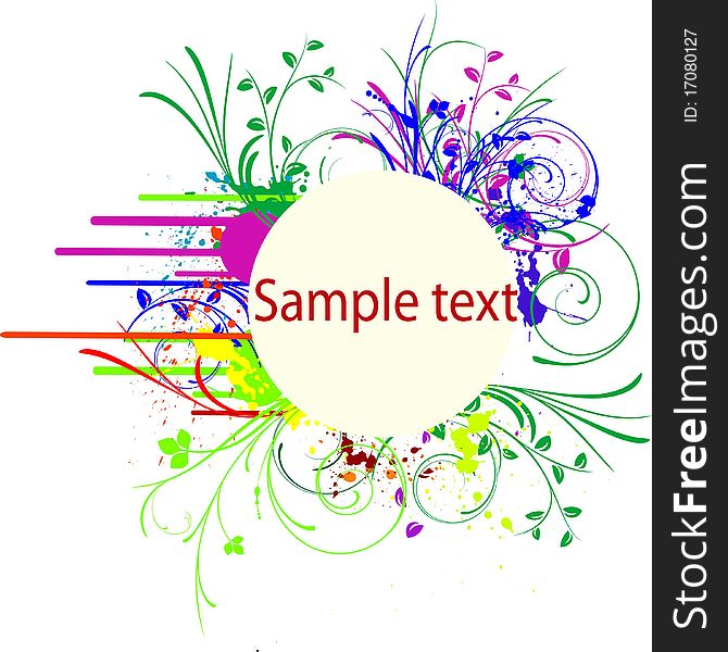 Abstract Vector Colorful Bunner