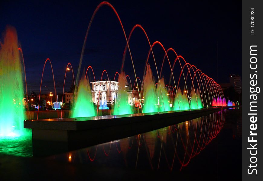 Color Fountains In Kazan