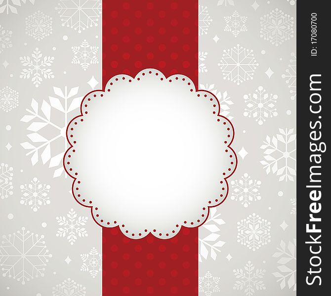 Template frame design for xmas card