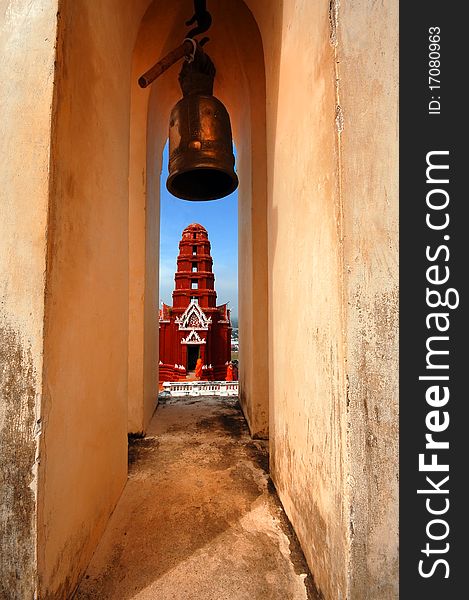 Thailand wat bell in phechaburi