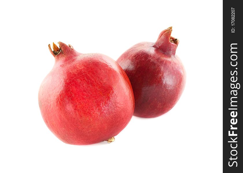 Two ripe pomegranate