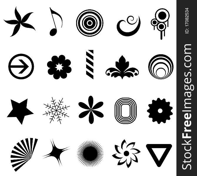 vector set of design elements vector