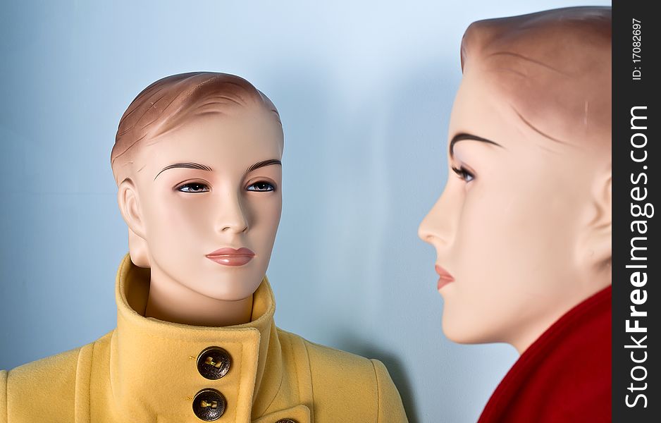 Two female mannequin