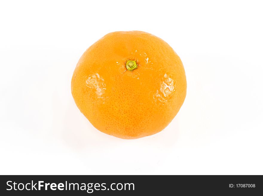 Delicious looking tangerine isolated on white background. Delicious looking tangerine isolated on white background