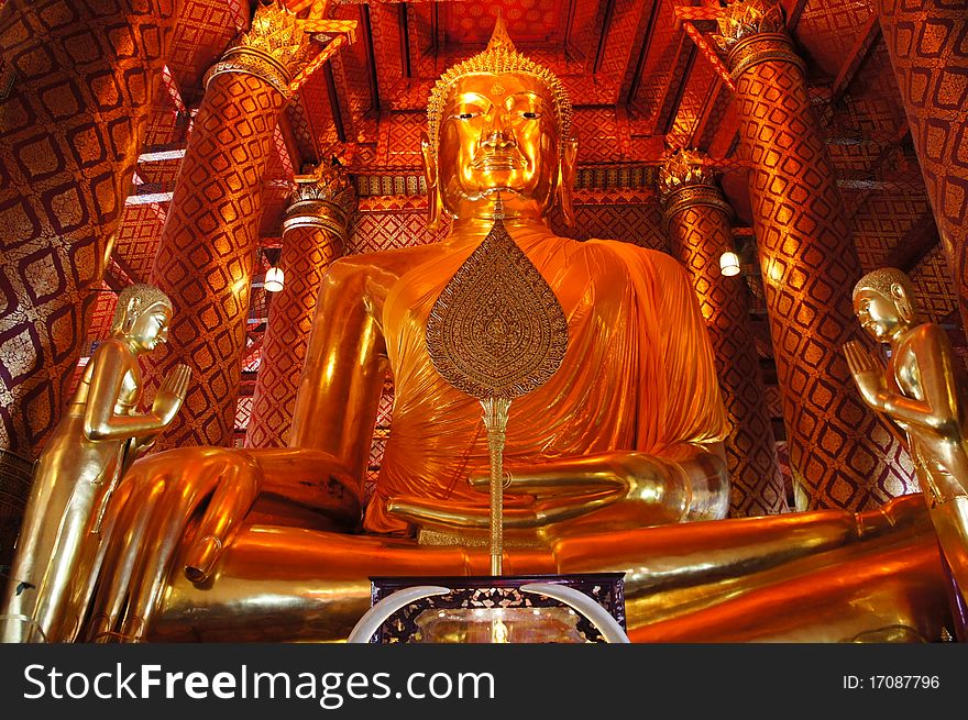 Big Buddha is located in wat Pananchueng, Ayuttaya, Thailand