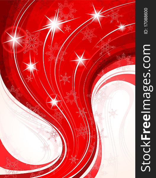 Christmas red background with snowflakes. Vector illustration. Christmas red background with snowflakes. Vector illustration.