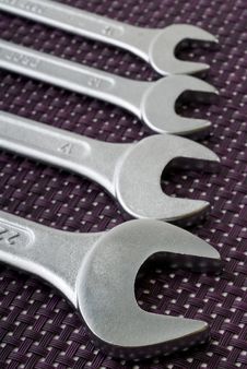 Set Of Wrenches Royalty Free Stock Images