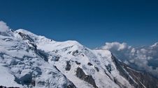 View From The Aiguille Du Midi Royalty Free Stock Images