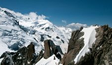 Chamonix France - A View From The Aiguille Du Midi Royalty Free Stock Image Chamonix France - A View From The Aiguille Du Midi Royalty Free Stock Image
