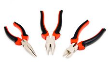Set Of Pliers Stock Photography Set Of Pliers Stock Photography