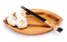 Chop Sticks And Garlic Stock Photos Chop Sticks And Garlic Stock Photos