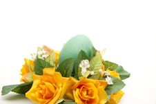 Easter Egg With Flower Royalty Free Stock Photography Easter Egg With Flower Royalty Free Stock Photography