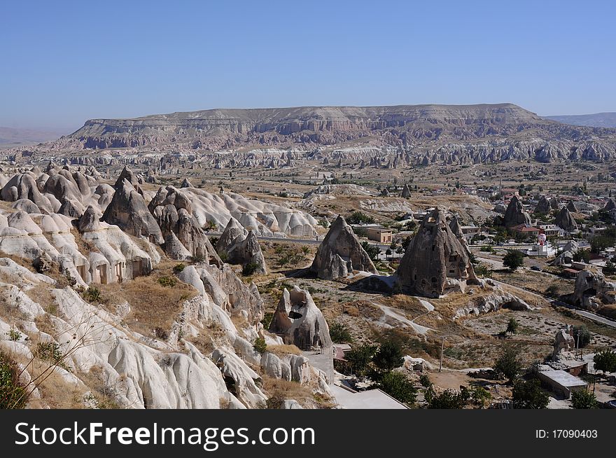 Cappadokia mountains in Turkey on summer