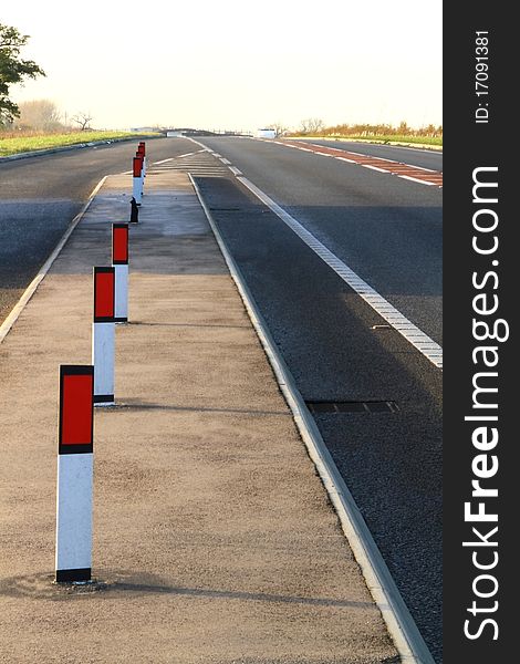 Landscape image of a road in the uk. Landscape image of a road in the uk