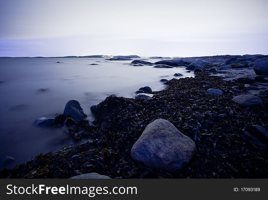 Swedish westcoast shot at nighttime. Swedish westcoast shot at nighttime.