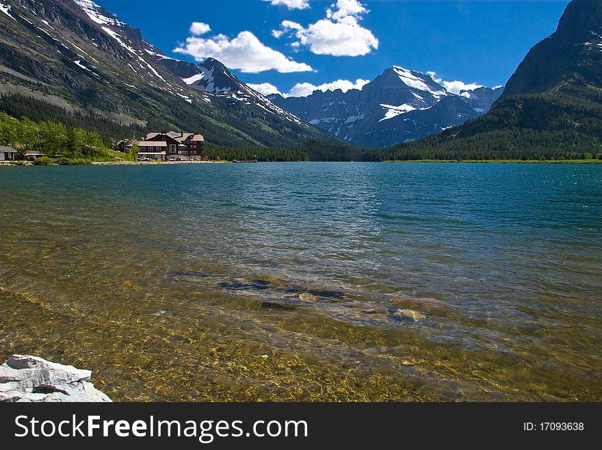 Pristine lake, Glaciers National Park, Montana. Pristine lake, Glaciers National Park, Montana