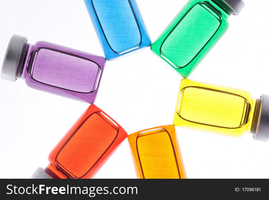 Colorful Wheel Of Medications Ready For Use.