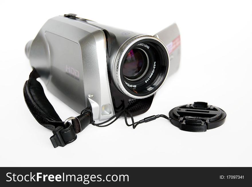 Digital portable video camera with hard disk. Digital portable video camera with hard disk