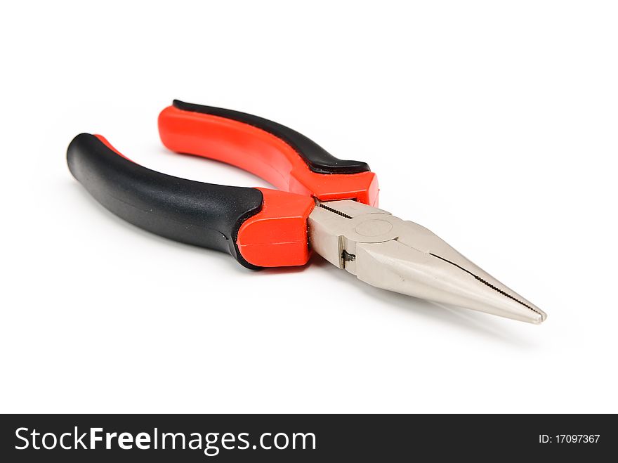 Pliers on a white background