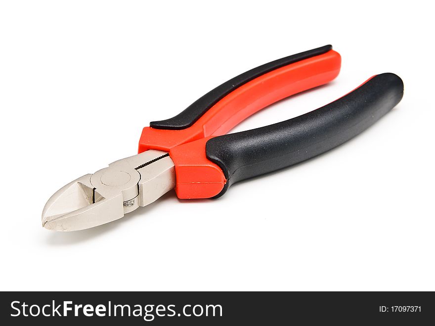 Pliers on a white background