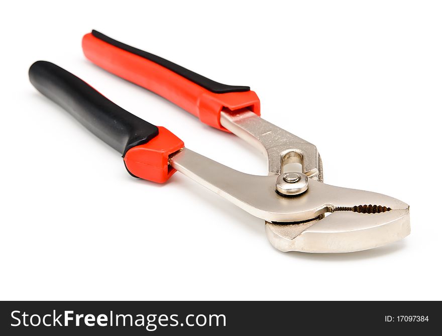 Pliers on a white background