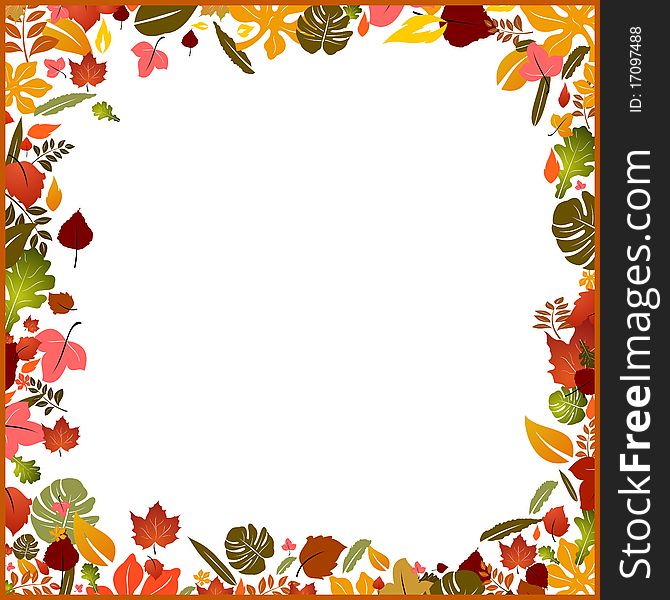 Background autumn frame