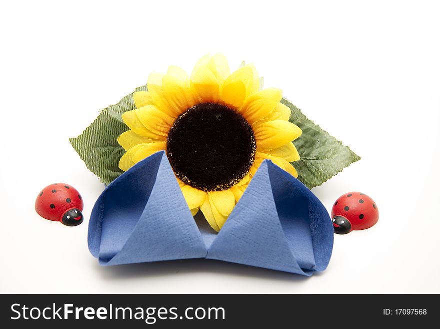 Sunflower With Paper Napkin