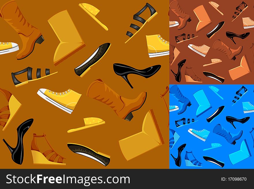 Seamless Shoes Pattern