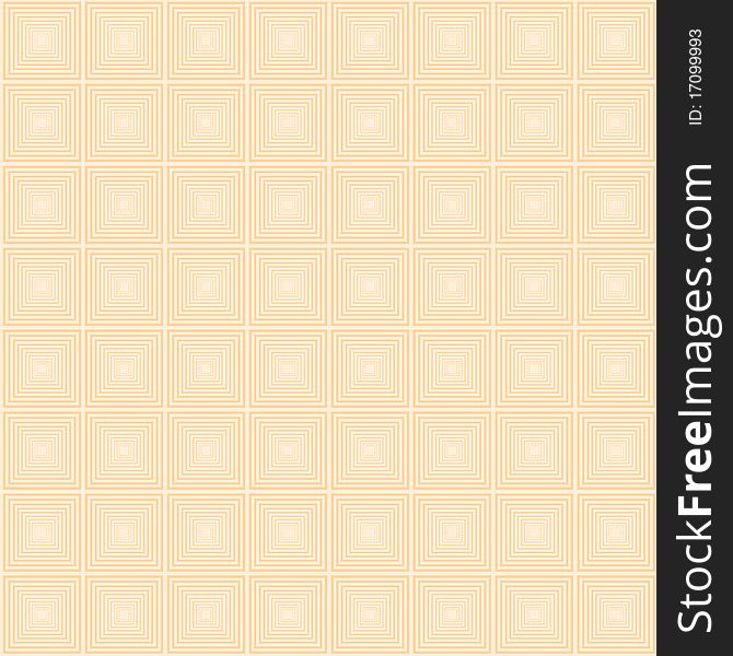 Seamless pattern of orange squares on a beige background. Seamless pattern of orange squares on a beige background