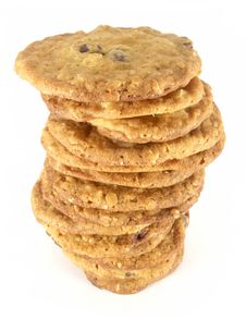 Chocolate Chip Cookie Tower 3 Stock Photos Chocolate Chip Cookie Tower 3 Stock Photos