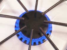 Gas Burner Close Up - 1 Stock Images Gas Burner Close Up - 1 Stock Images