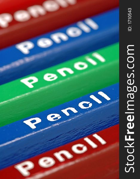 Details of pencils (vertical view)