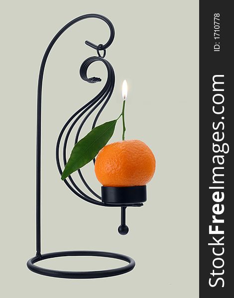 Natural fragrance - mandarin orange scented candle