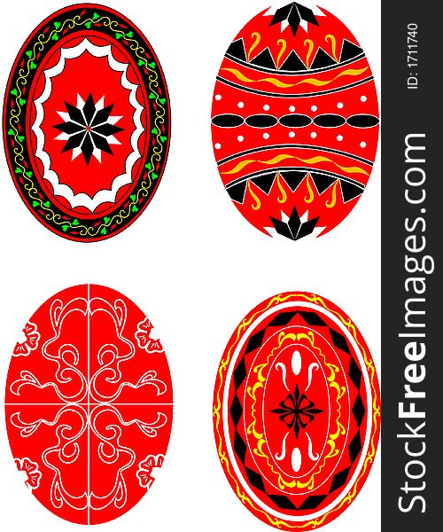 Transylvanian Easter egg vector decoration. Transylvanian Easter egg vector decoration