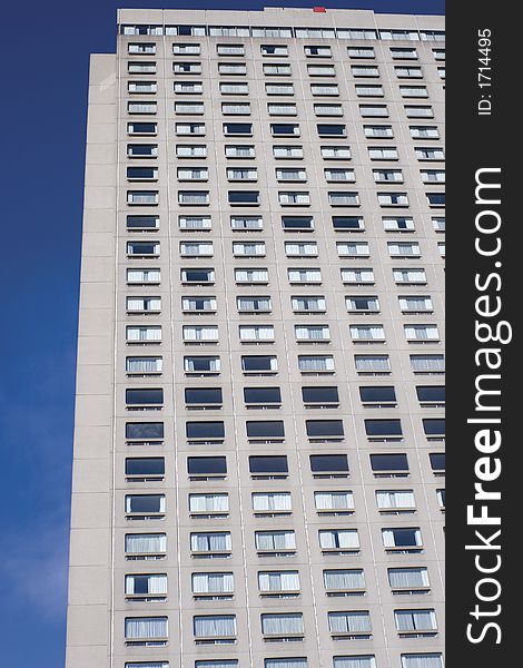 Close up of a concrete sky scraper